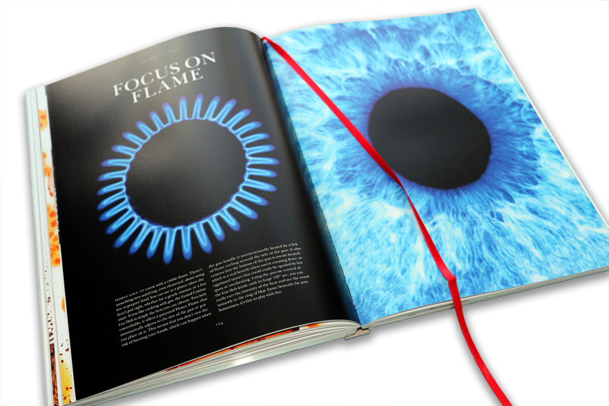 Spread from Electrolux Grand Cuisine hardback brochure