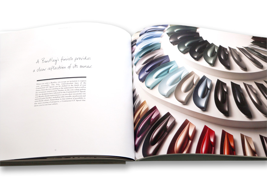 Spread from Continental GT Speed brochure