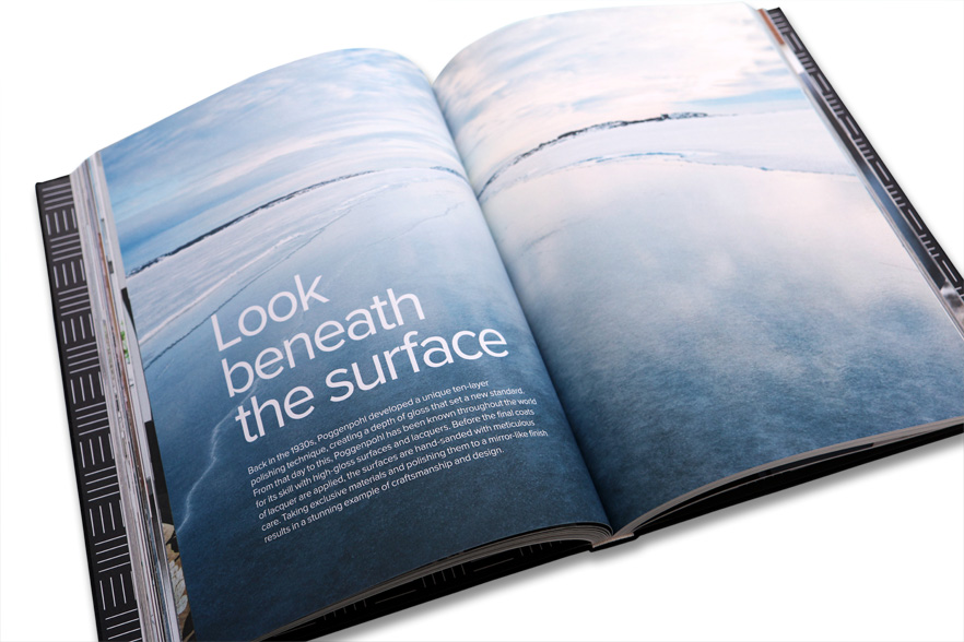 Spread from Poggenpohl Stories brochure